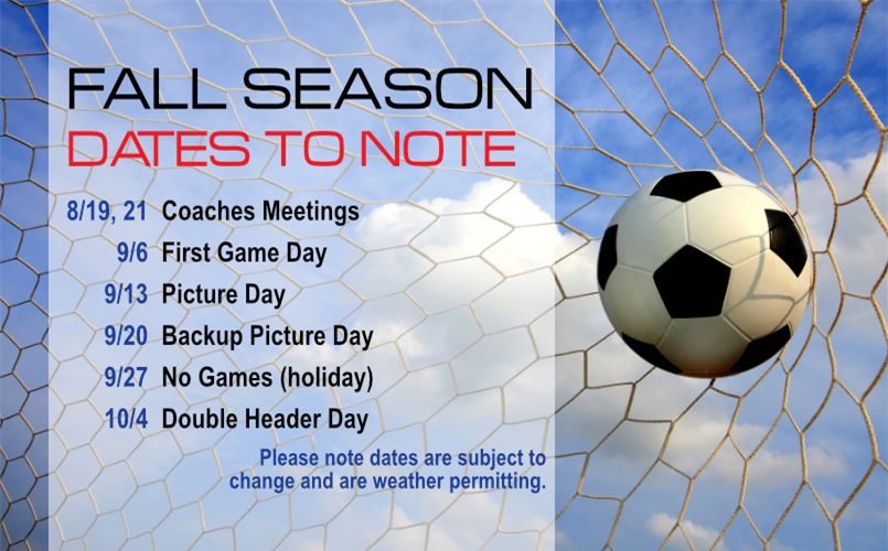 DATES TO KNOW